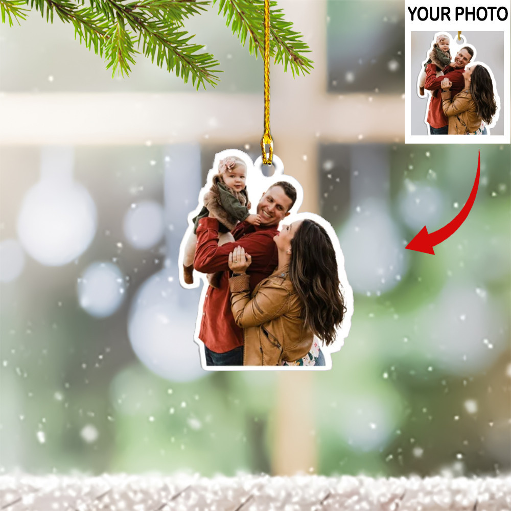 Personalized Image Family Christmas Ornament 2024 Family Tree Ornament
