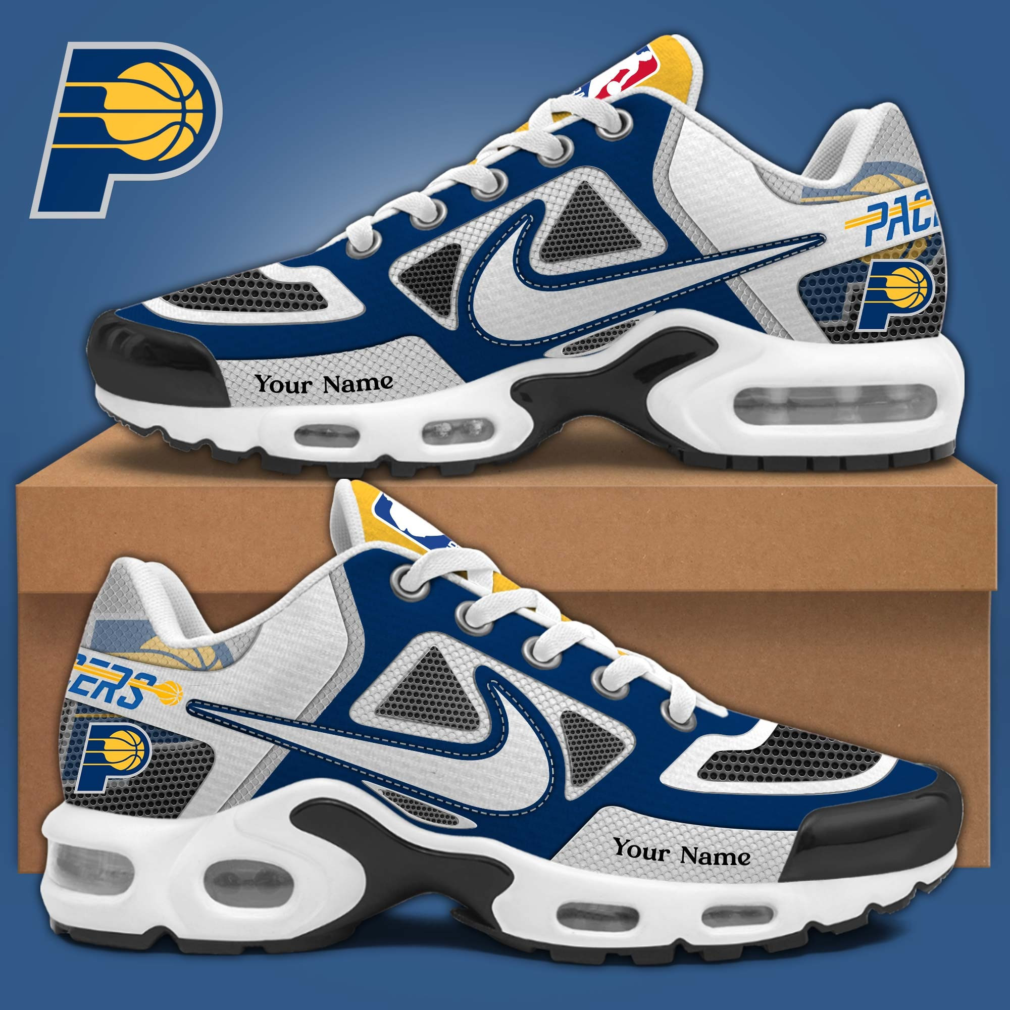 Personalized Indiana Pacers Air Max Plus Sneakers Gifts For The Basketball Enthusiast