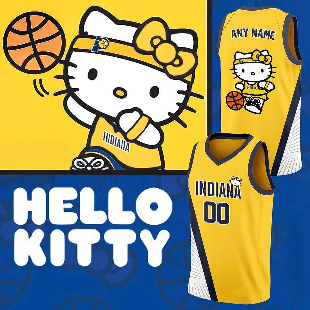 Personalized Indiana Pacers Hello Kitty Limited Edition Basketball Jersey Fans Gifts