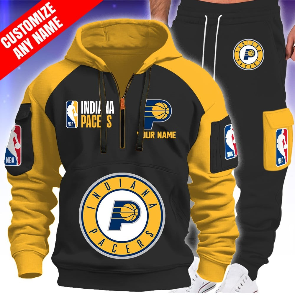 Personalized Indiana Pacers NBA Zip Hoodie Gift Ideas For Basketball Lovers