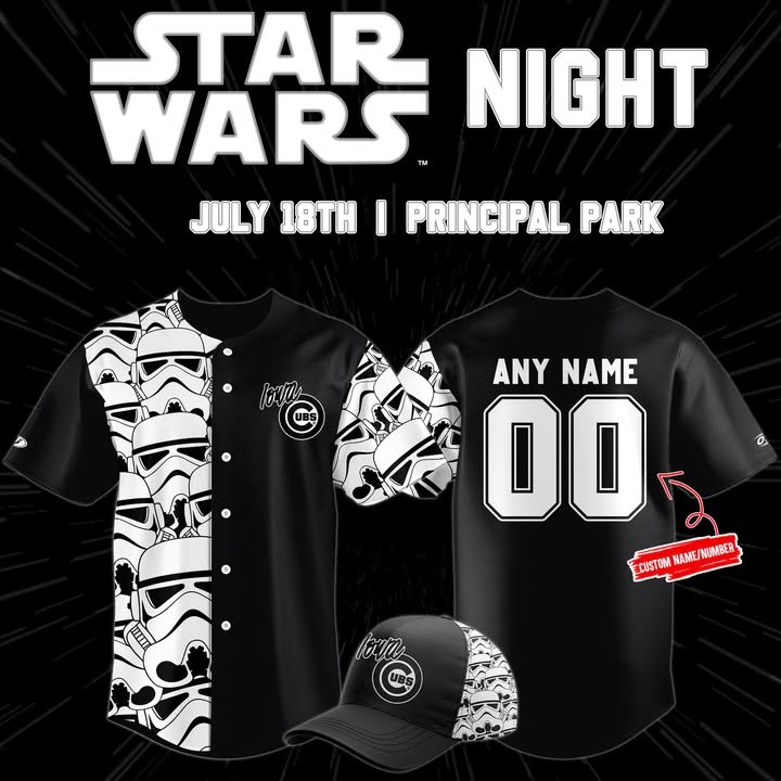 Personalized Iowa Cubs On July 18th For Star Wars Night Jersey Cool Baseball Gifts