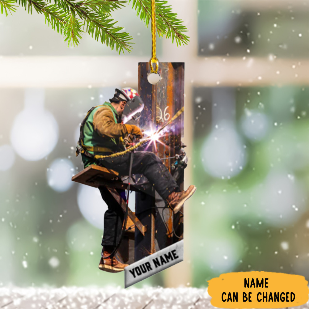 Personalized Ironworker Christmas Ornament Christmas Tree Decoration Ideas 2024