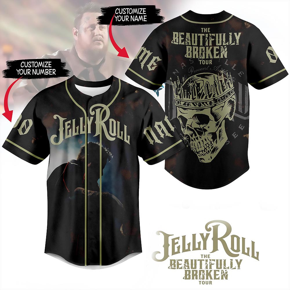Personalized Jelly Roll The Beautifully Broken Tour Jersey Best Gifts For Fans