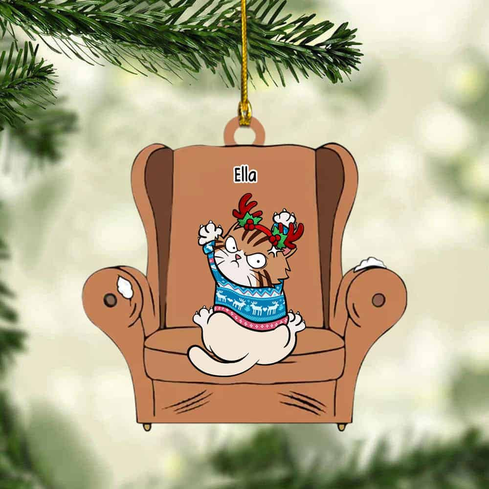 Personalized Jingle Cats All The Way Cat Personalized Custom Acrylic Ornament Christmas Gift For Pet Owners Pet Lovers
