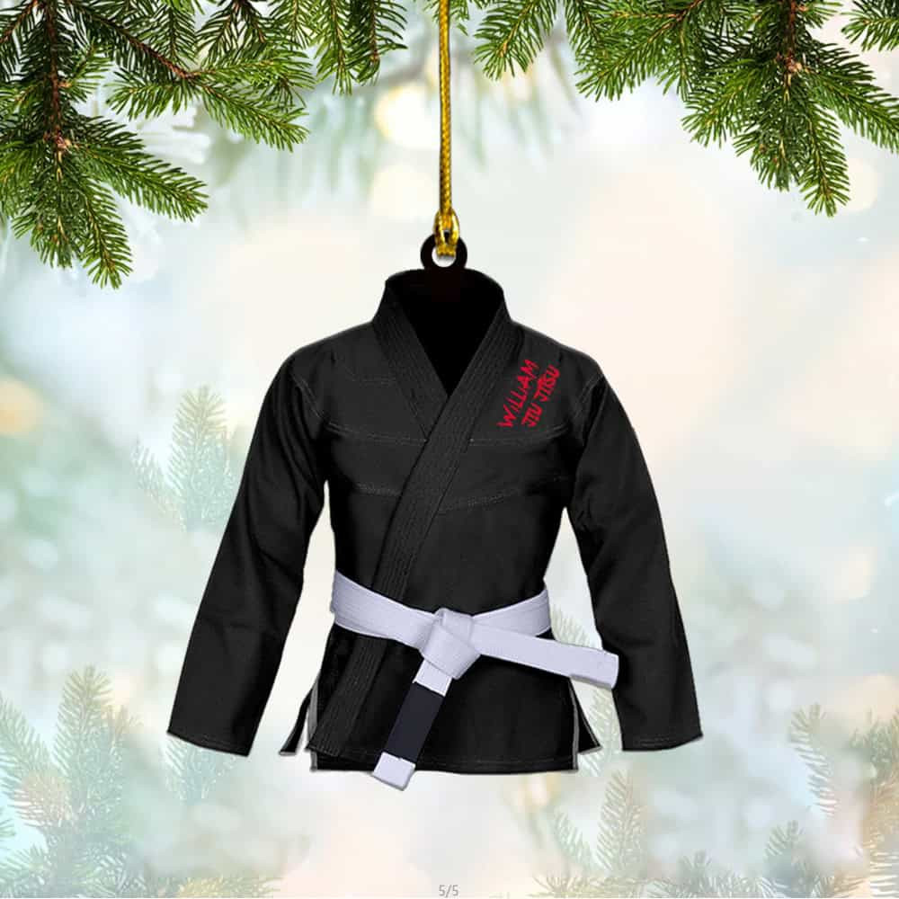 Personalized Jiu Jitsu Uniform Christmas Ornament Gift For Jiu Jitsu Lovers