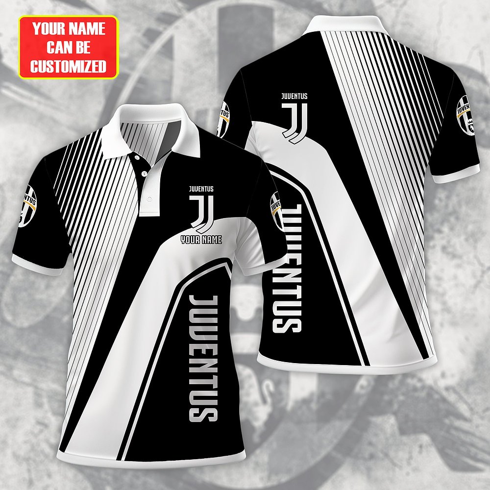 Personalized Juventus Football Team Polo Shirt Best Custom Gift For Soccer Fans