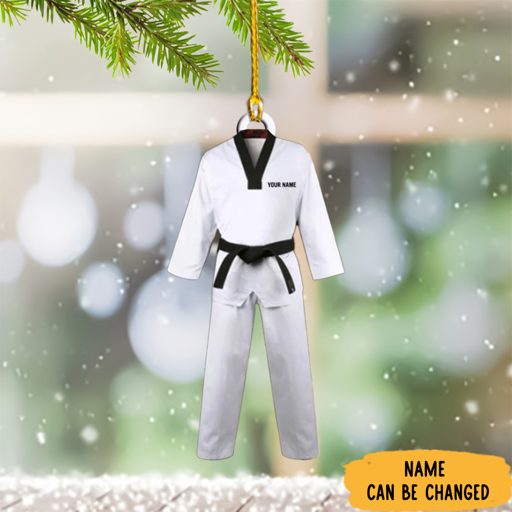 Personalized Karate Christmas Ornament Martial Arts Christmas Ornaments Xmas Decorations 2024