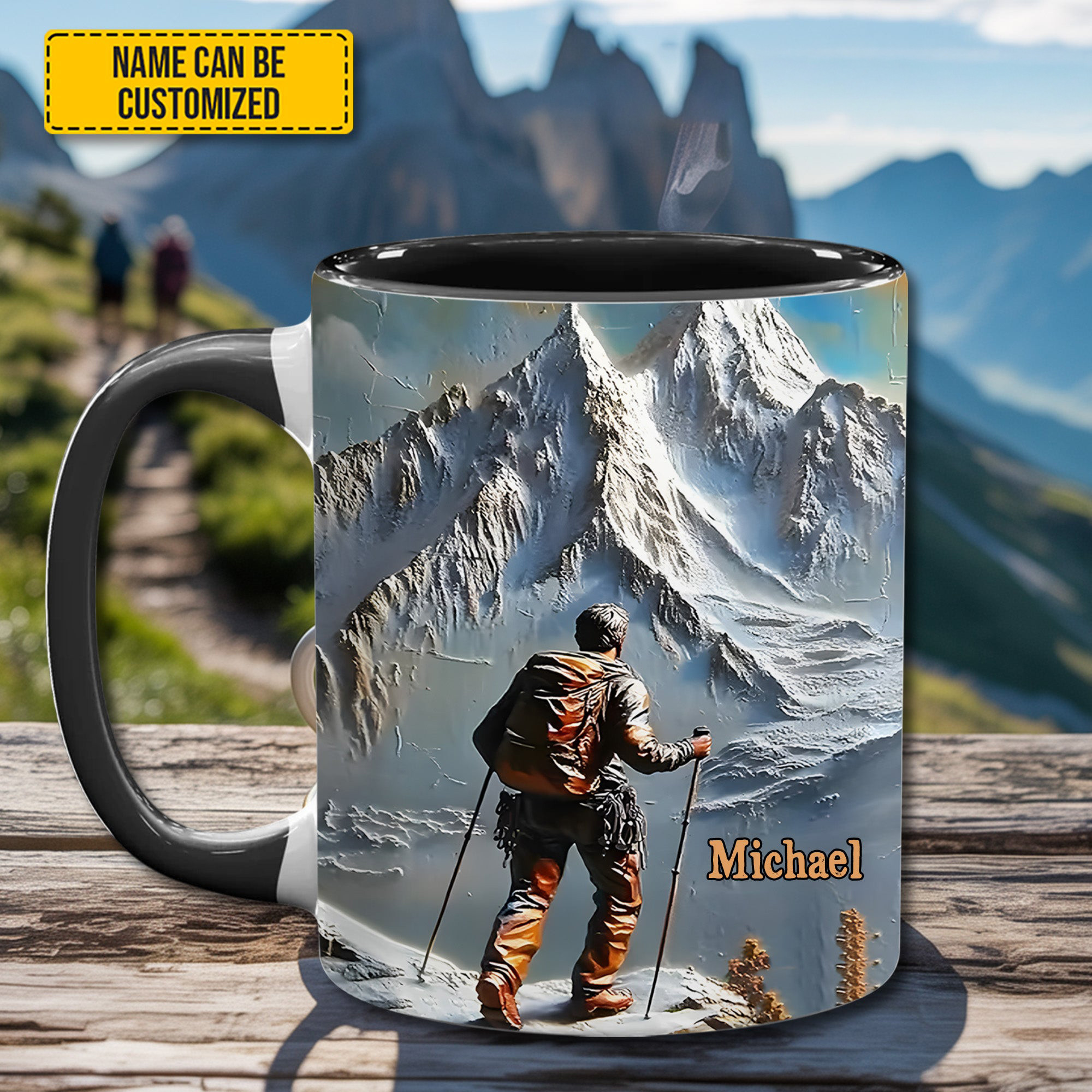 Personalized King Of The Climb Mug Coffee Mug Gifts For Mountain Climbers