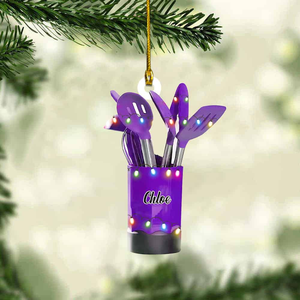 Personalized Kitchen Utensil Christmas Ornament Gift For Cooking Lovers