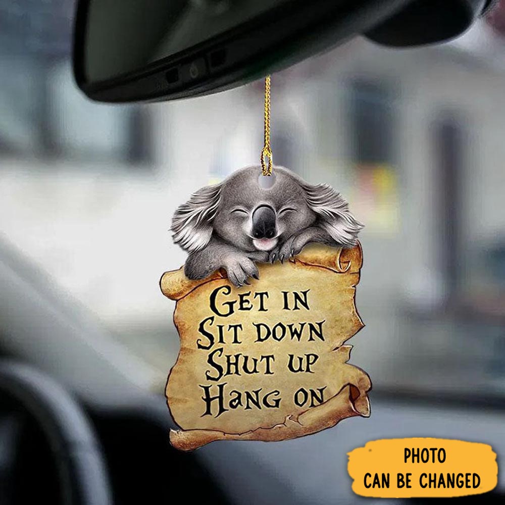 Personalized Koala Get In Ornament Custom Christmas Ornament Gift Idea