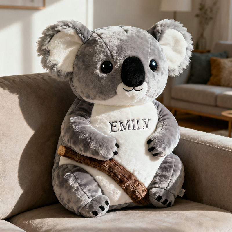 Personalized Koala Pillow Cute Animal Living Room Decor Christmas Gifts For Koala Lovers