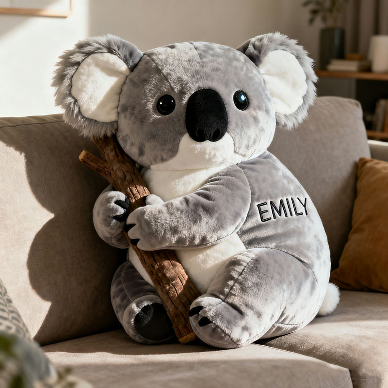 Personalized Koala Pillow Cute Animal Sofa Decor Christmas Gifts For Koala Lovers