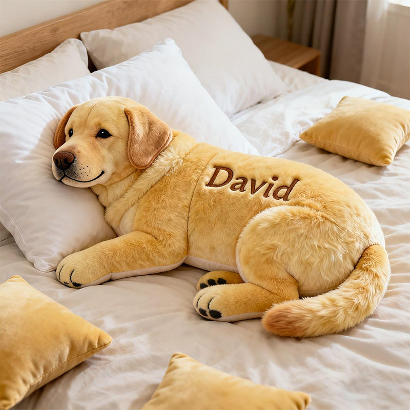 Personalized Labrador Lying Pillow Bedroom Decor Christmas Gifts For Labrador Lovers