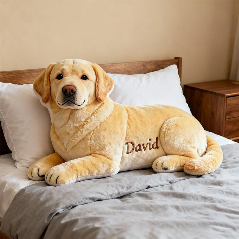Personalized Labrador Pillow Cute Dog Home Decor Christmas Gifts For Labrador Lovers