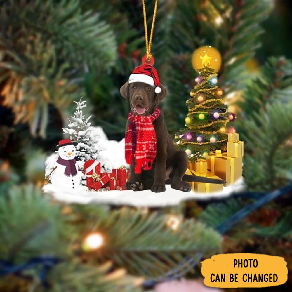 Personalized Labrador Retriever Christmas Ornament Thoughtful Ornament Gift For Dad