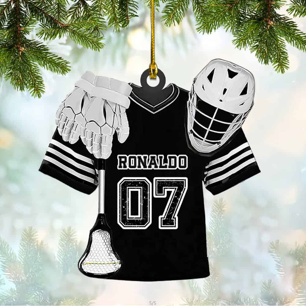 Personalized Lacrosse Christmas Ornament Gift For Lacrosse Lovers