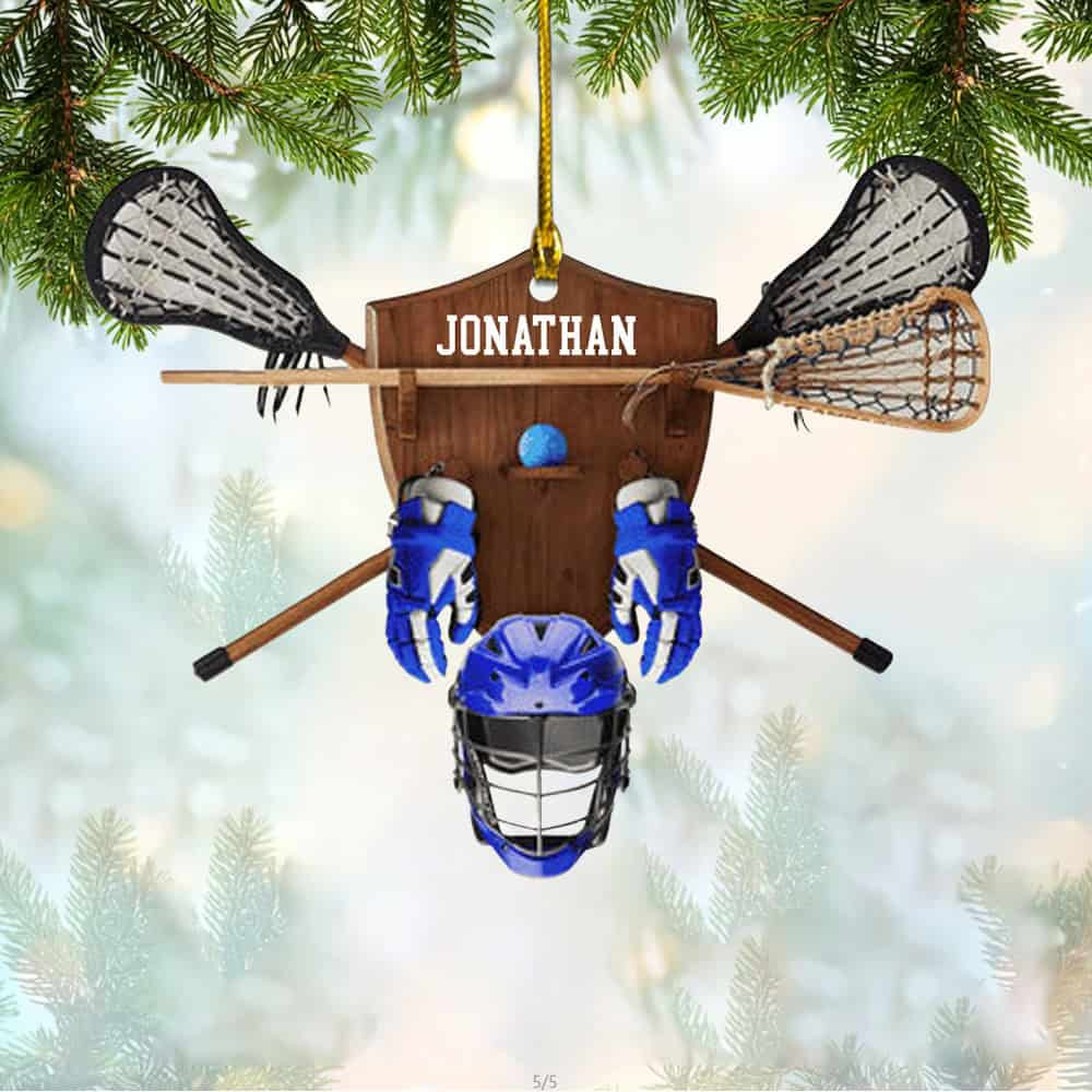 Personalized Lacrosse Ornament Gift For Lacrosse Lovers