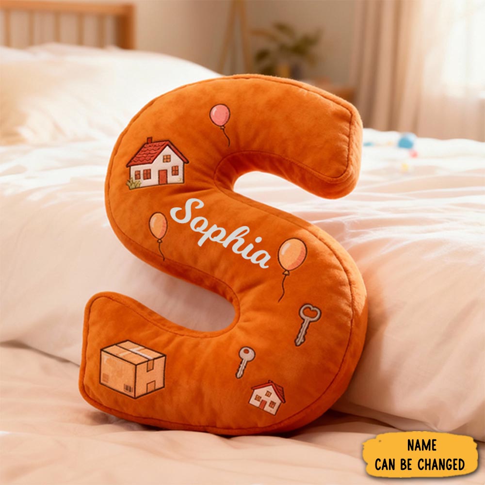 Personalized Letter Pillow Custom Name Design Soft Children S Room Decoration Holiday Gifts Graphic 3d Print