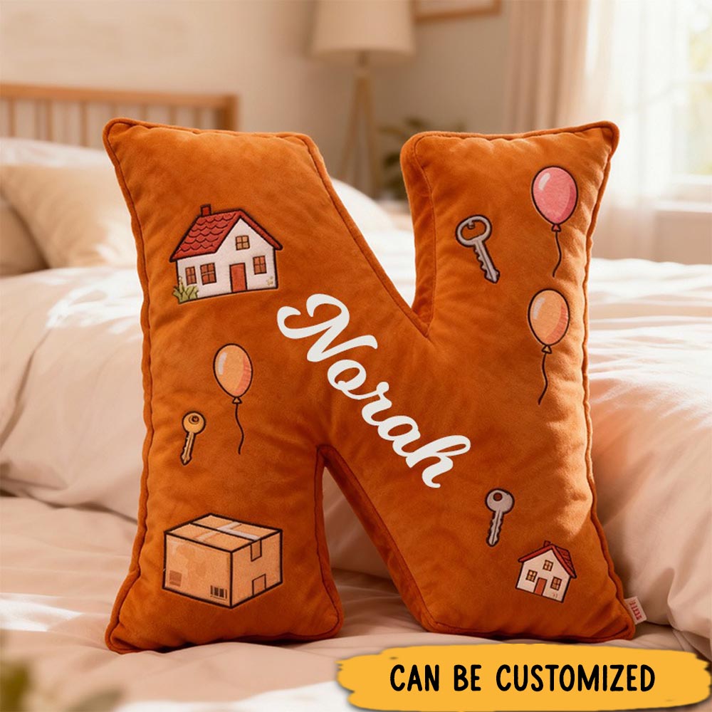 Personalized Letter Pillow Custom Name Design Soft Children's Room Decoration Holiday Gifts Graphic 3D Print