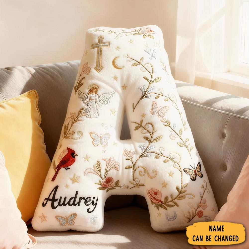 Personalized Letter Pillow Graphic 3d Print Double Sided Pillow Custom Name Design Pillow For Family Kids Gift Memorial Gift