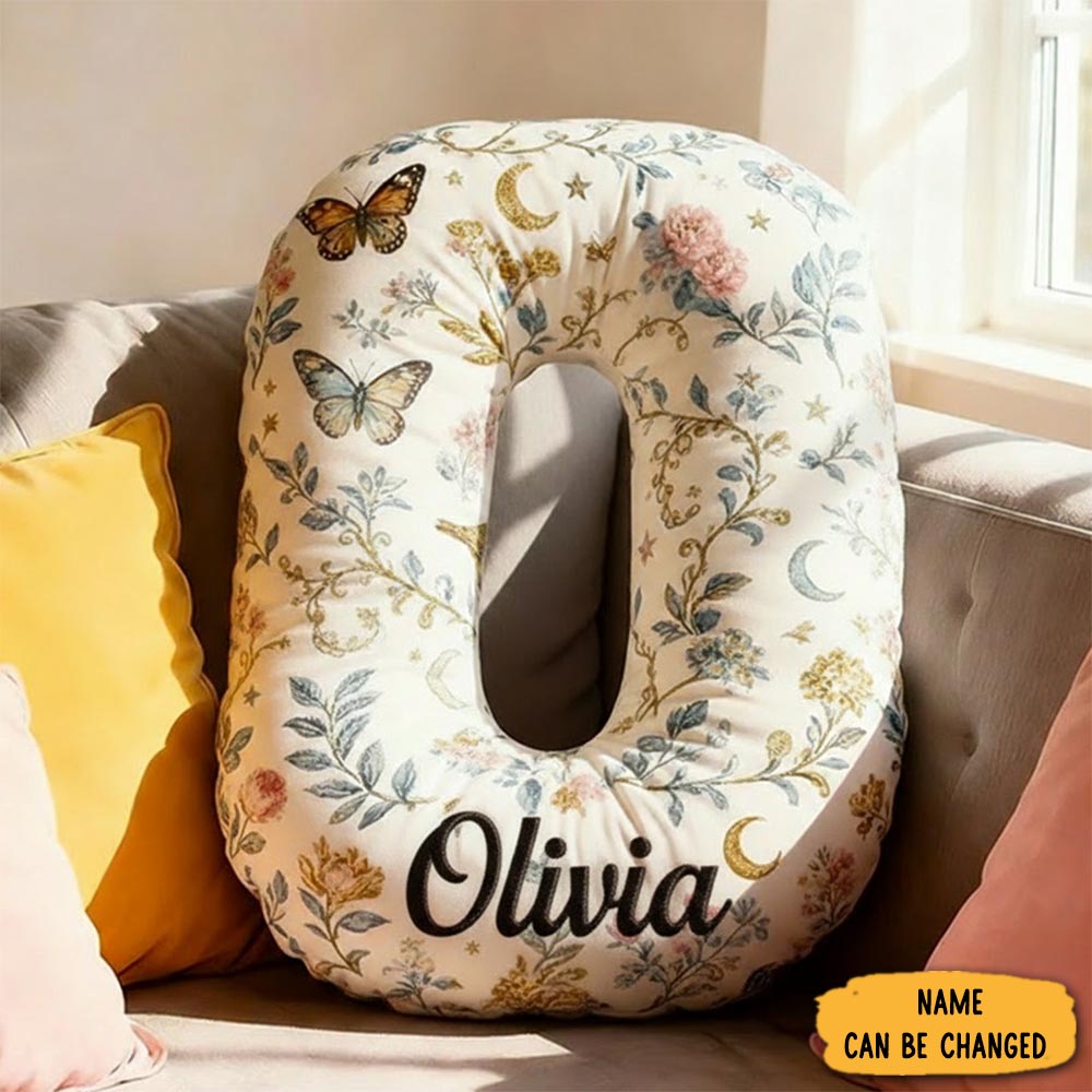 Personalized Letter Pillow Graphic 3d Print Pillow Custom Name Design Pillow For Family Gift