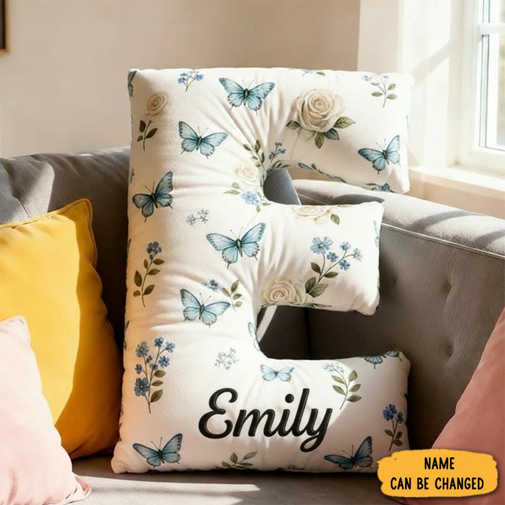 Personalized Letter Pillow Graphic 3d Print Pillow Custom Name Design Pillow For Family Kids Gift