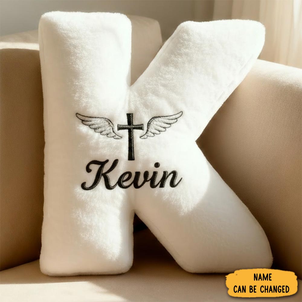 Personalized Letter Pillow Memorial Letter Pillow Graphic 3d Print Custom Name Design Pillow For Family