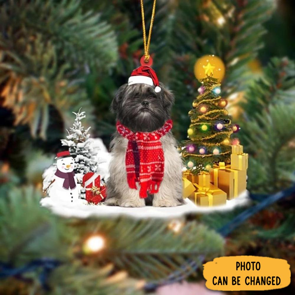 Personalized Lhasa Apso Christmas Ornament Timeless Ornament For Holiday Memories
