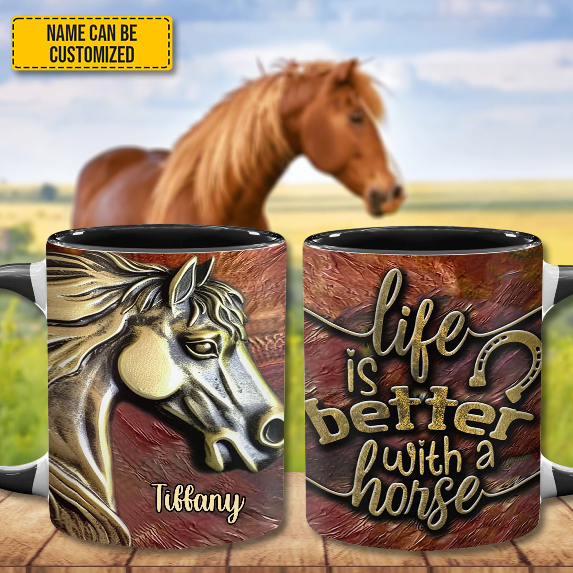 Personalized Life Is Better With A Horse Mug Funny Horse Mug Gifts For Animal Lovers