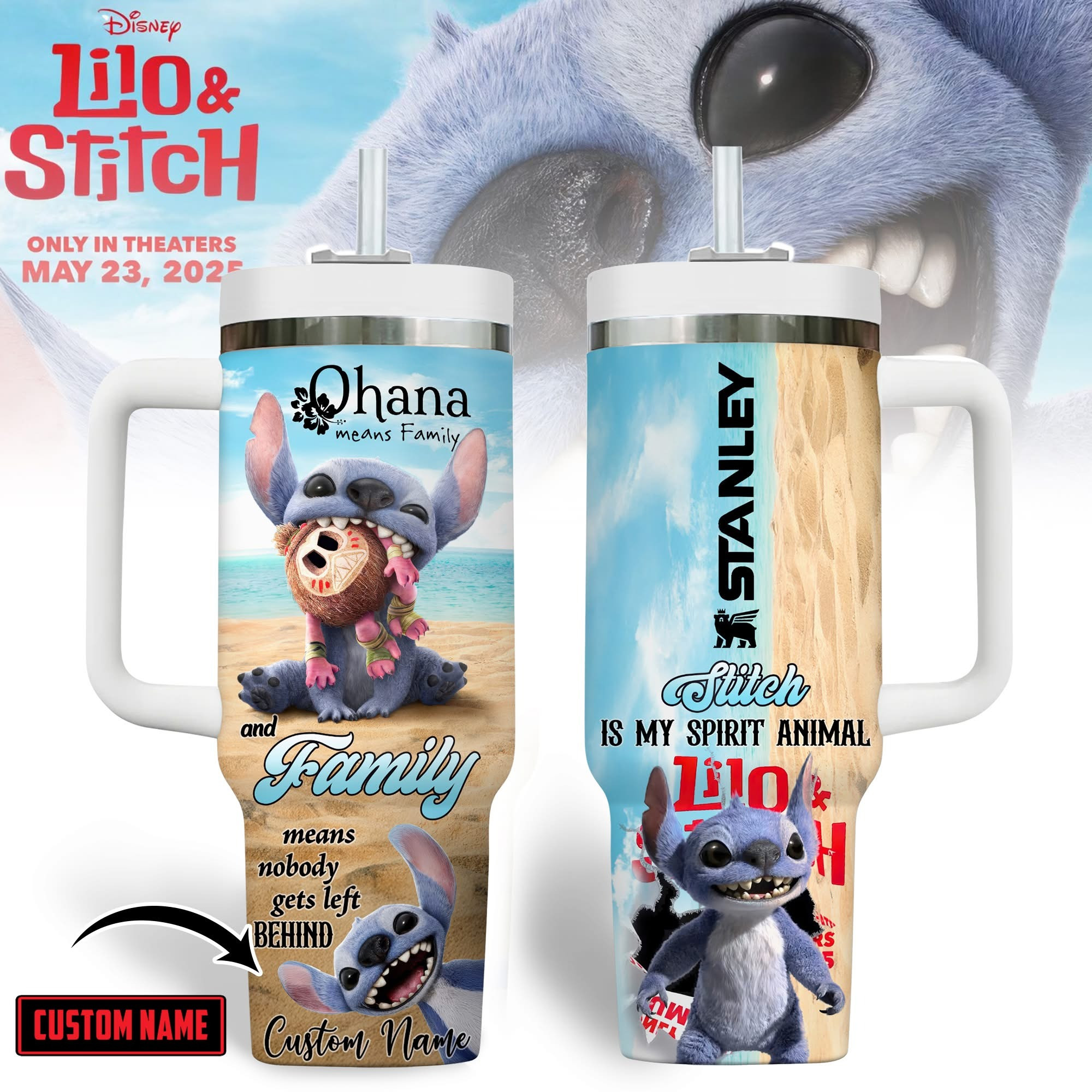Personalized Lilo And Stitch Ohana Means Family Tumbler Merch Stitch Gifts For Adults