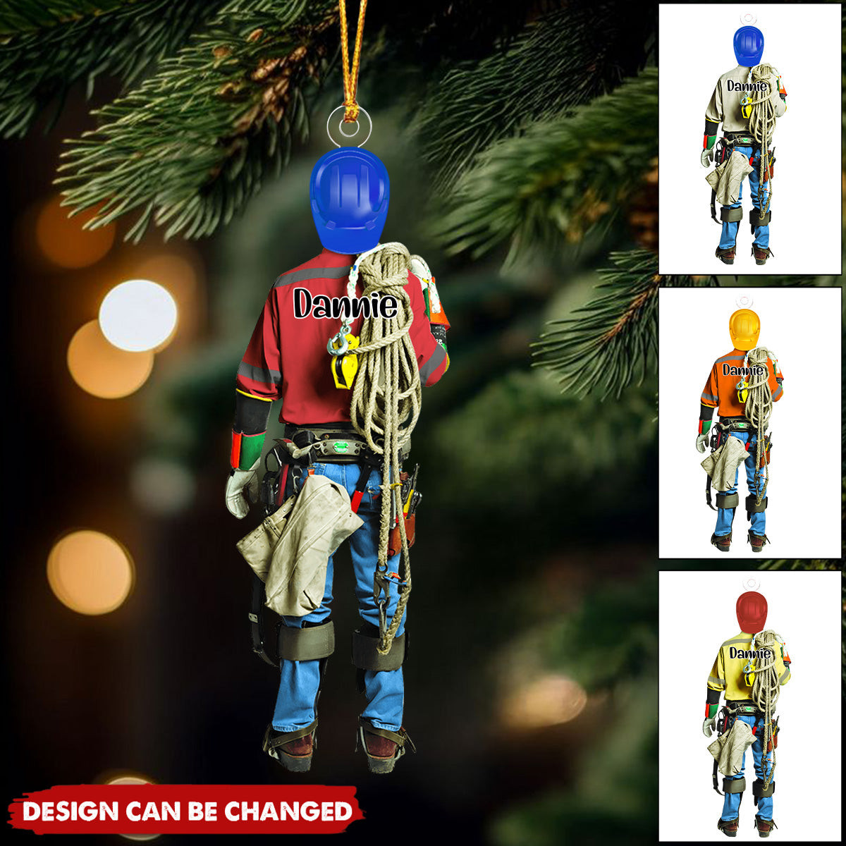 Personalized Lineman Christmas Ornament  Custom Name Lineman Ornament