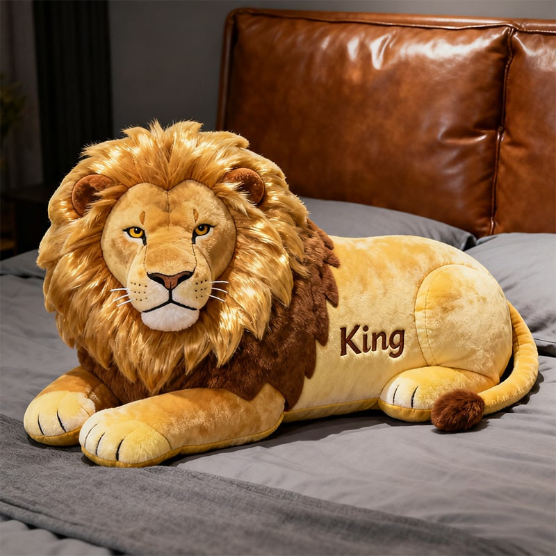Personalized Lion King Pillow Animal Room Decor Christmas Presents For Lion Lovers