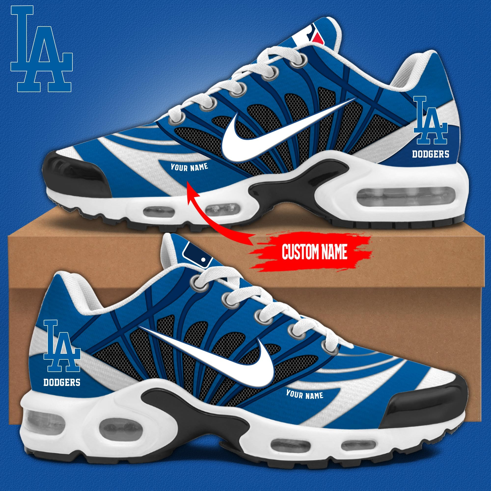 Personalized Los Angeles Dodgers Air Max Plus Sneakers Merch Sport Shoes Gifts For Fans
