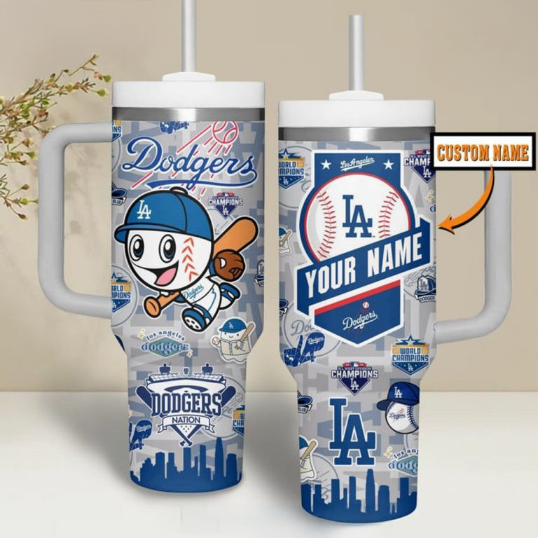 Personalized Los Angeles Dodgers Baseball Stanley Tumbler Gifts For Fans