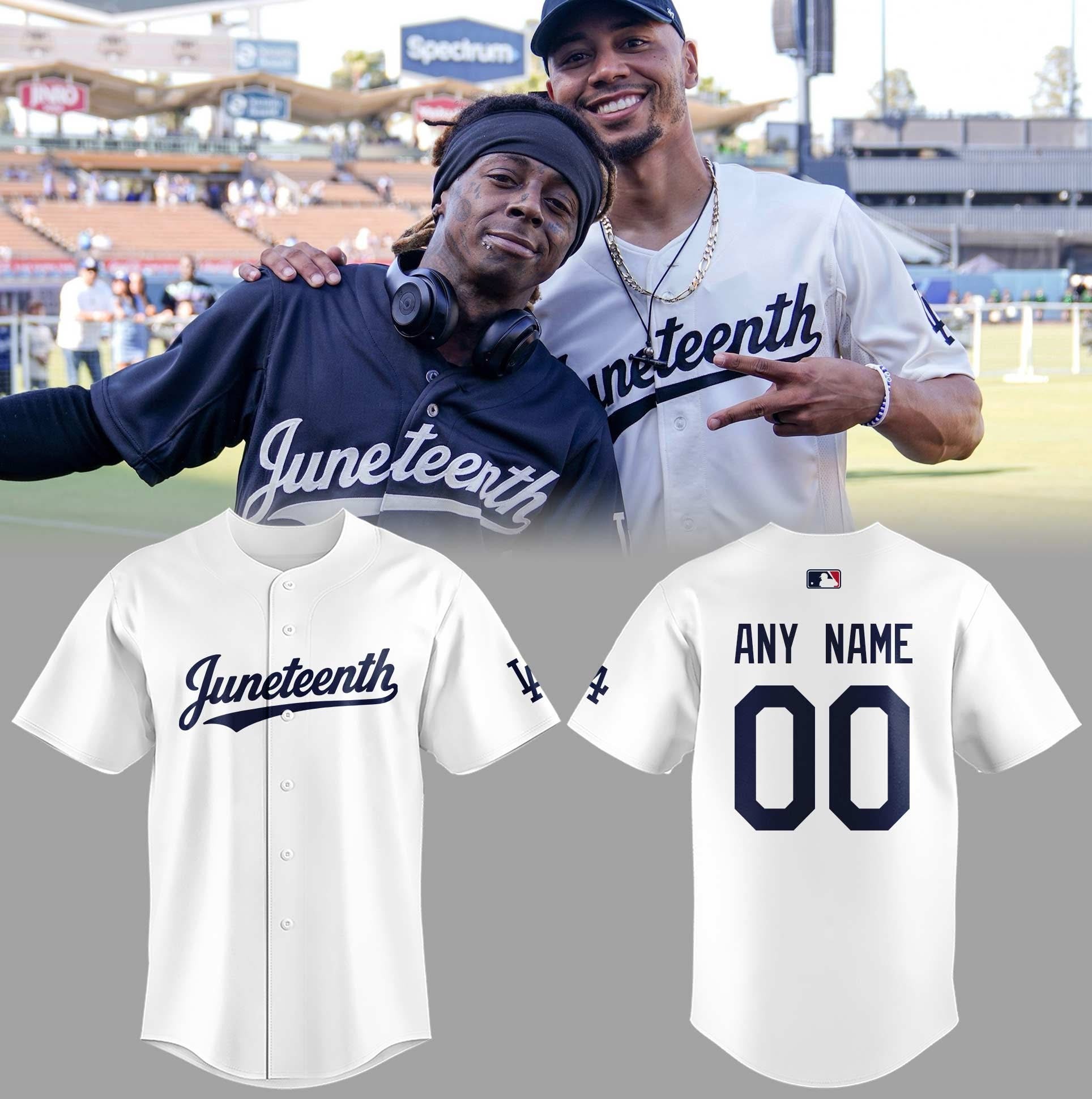 Personalized Los Angeles Dodgers Juneteenth Baseball Jersey 2025 Best Gift For Baseball Fans