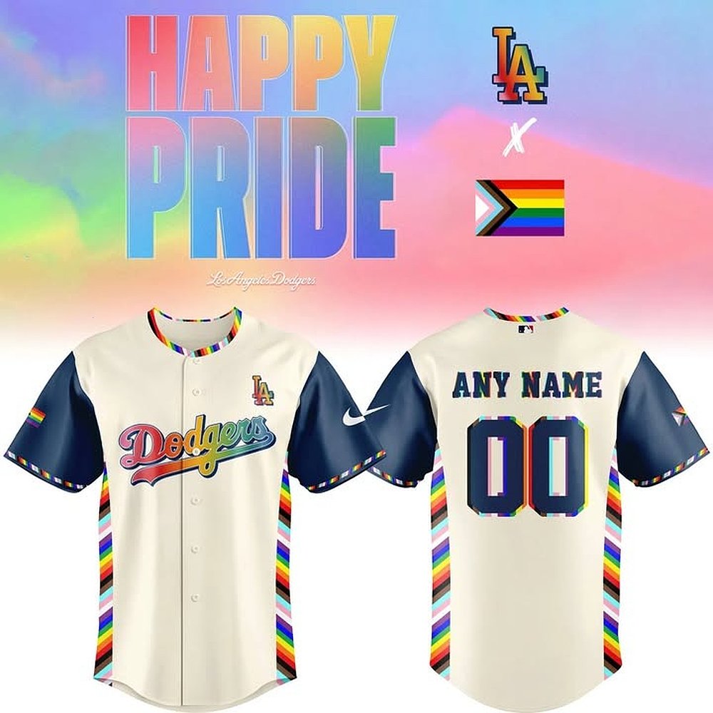 Personalized Los Angeles Dodgers Pride Month Baseball Jersey Best Custom Gift For MLB Fans