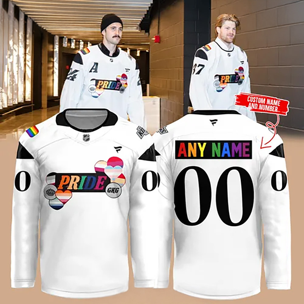 Personalized Los Angeles Kings Pride Night 2025 Hockey Jersey Gifts For Fans