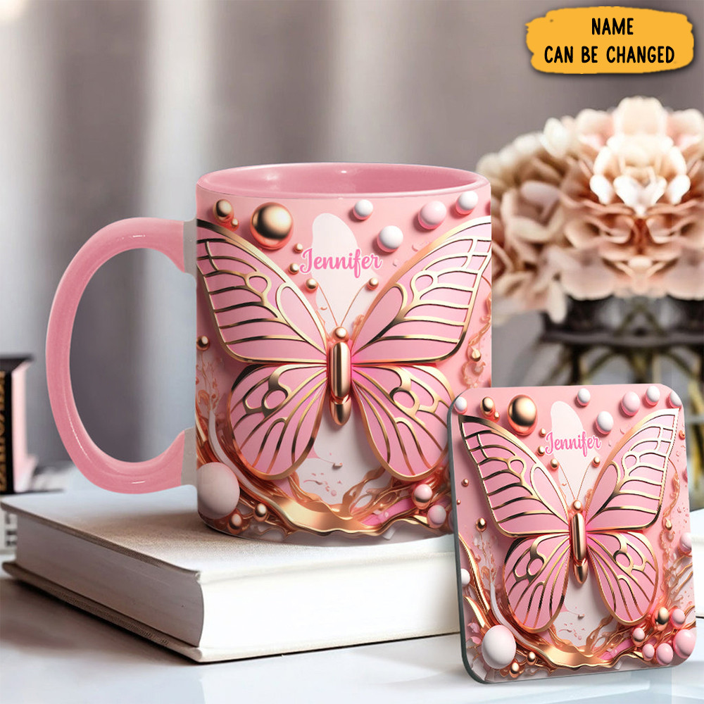 Personalized Love Butterflies Mug Insect Coffee Mugs Christmas Gifts For Butterfly Lovers