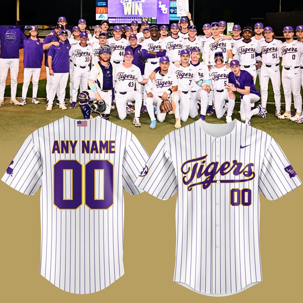 Personalized LSU Tigers 2025 Baseball Jersey Best Gifts For Baseball Lovers