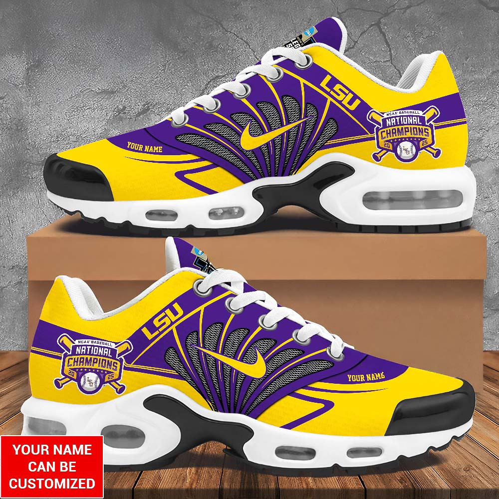 Personalized LSU Tigers Baseball Air Shoes Gift For Basketball Lover