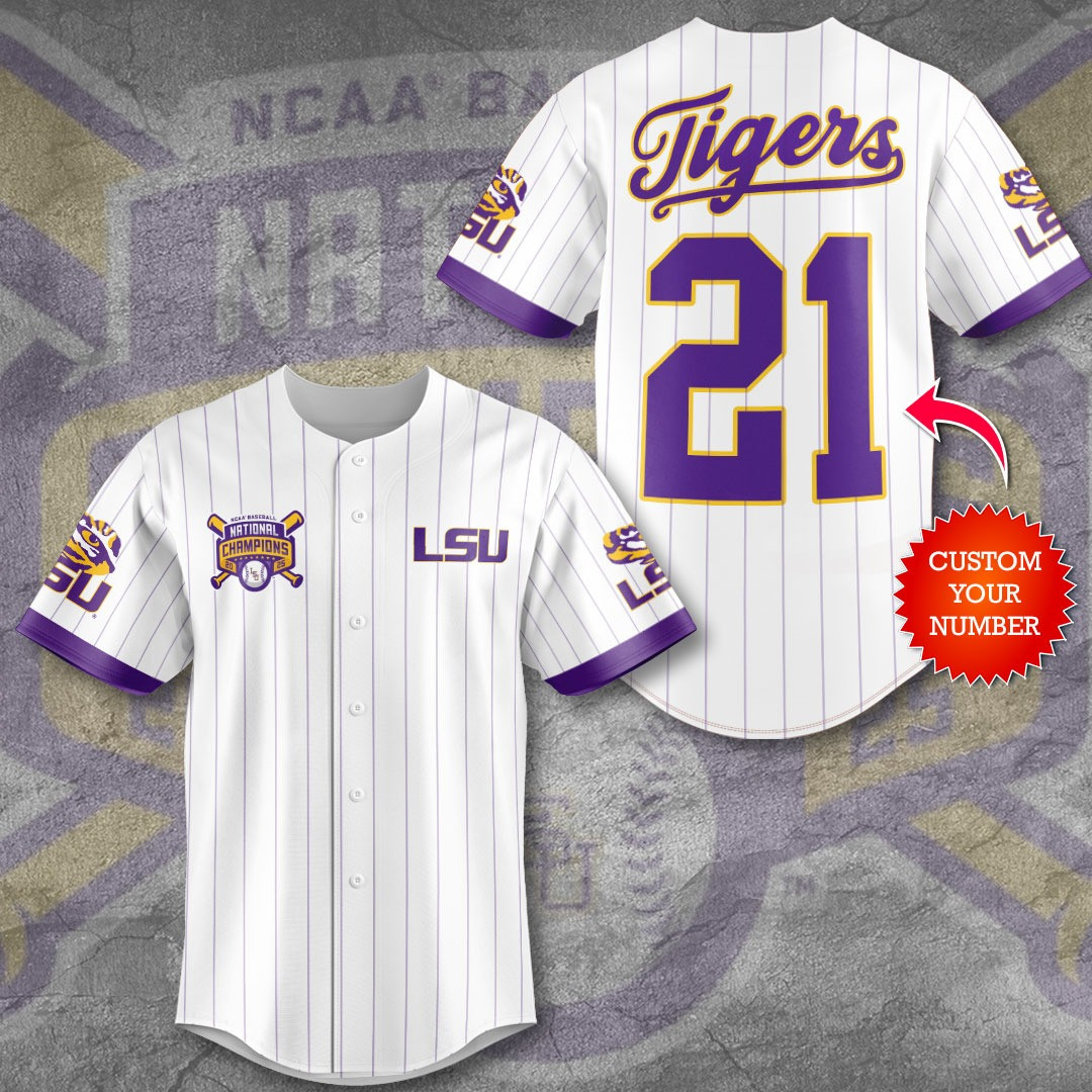 Personalized LSU Tigers Baseball Baseball Jersey Gift For Basketball Lovers