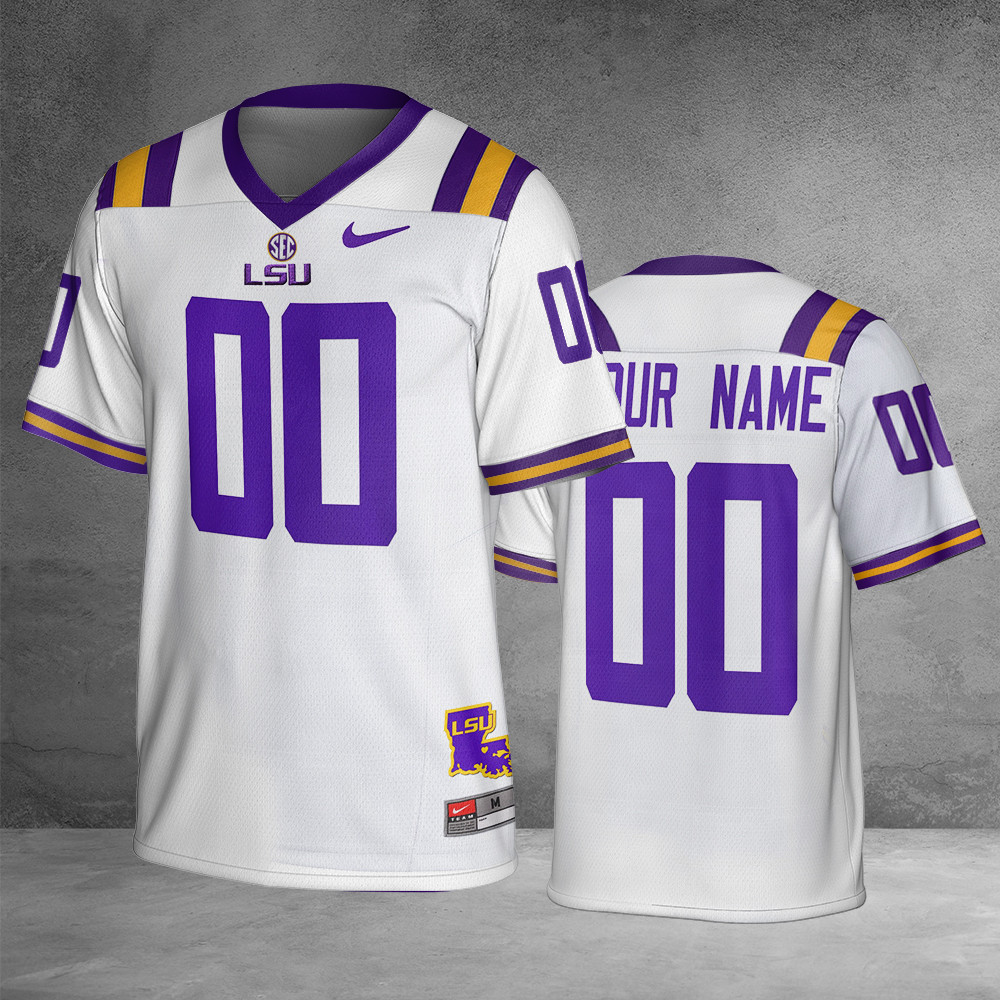 Personalized LSU Tigers Louisiana Jersey Best Gifts For Football Fans