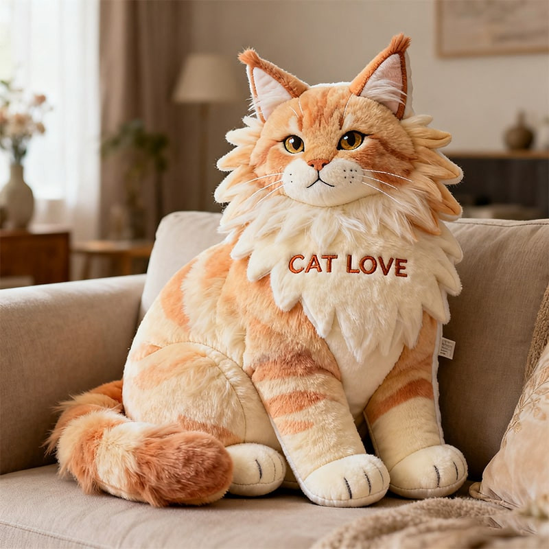 Personalized Maine Coon Cat Pillow Home Decor Christmas Gifts Ideas For Cat Lovers