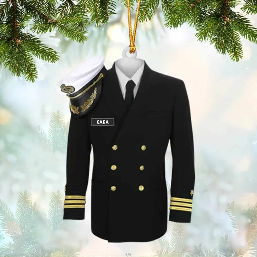 Personalized Marine Army Airforce Air Force Navy Uniform Personalized Custom Acrylic Christmas Ornament Gift For Veteran