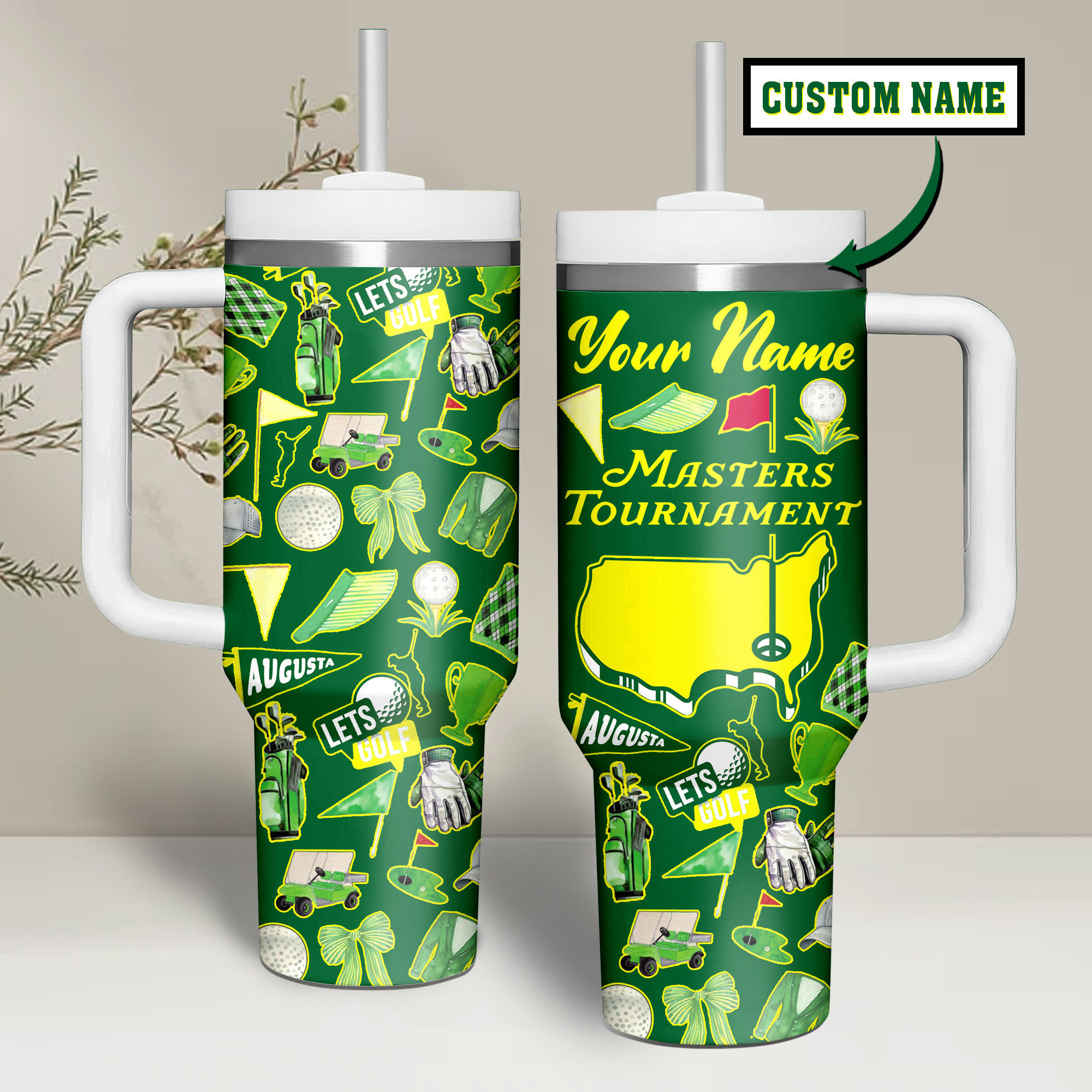 Personalized Masters Tournament Tumbler The Masters Tournament 2026 Merch Golfer Birthday Gift