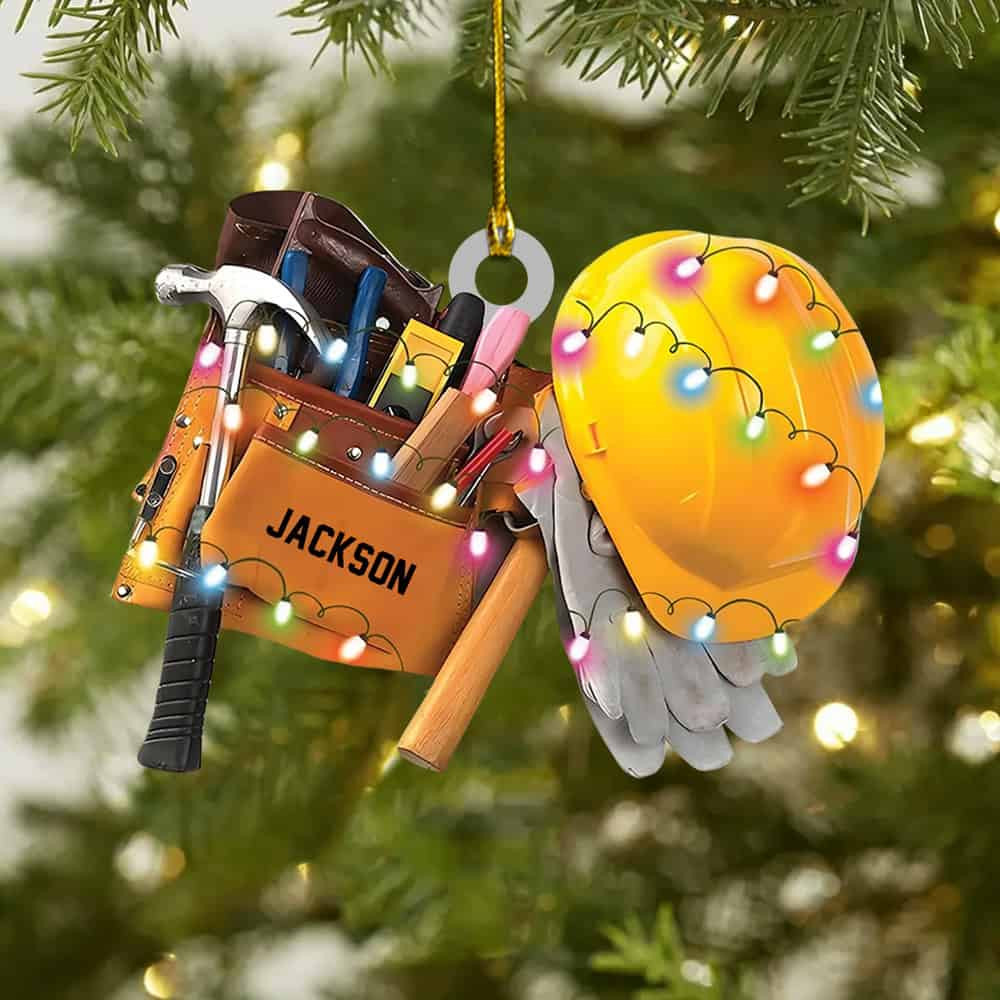 Personalized Mechanic Christmas Ornament Gift For Mechanic Worker Lover