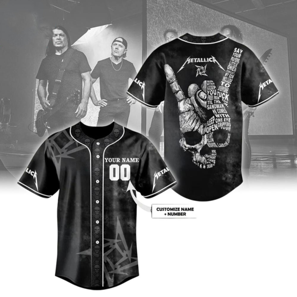 Personalized Metallica Band 2025 Baseball Jersey Gift For Metallica Fans
