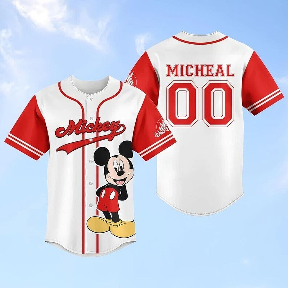 Personalized Mickey Mouse Believe In Magic Baseball Jersey Shirt Best Gift For Fans