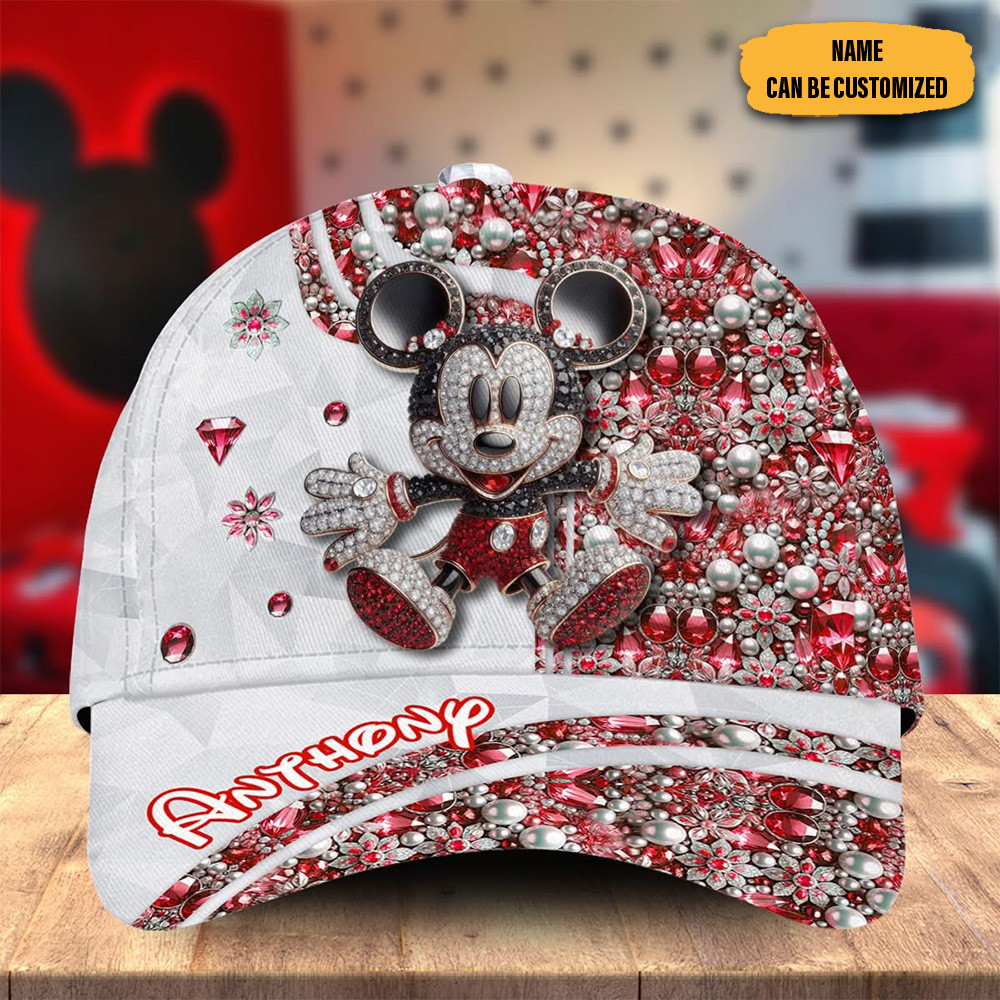 Personalized Mickey Mouse Hat 3D Print Disney Cute Mickey Mouse Baseball Hat Gifts For Her