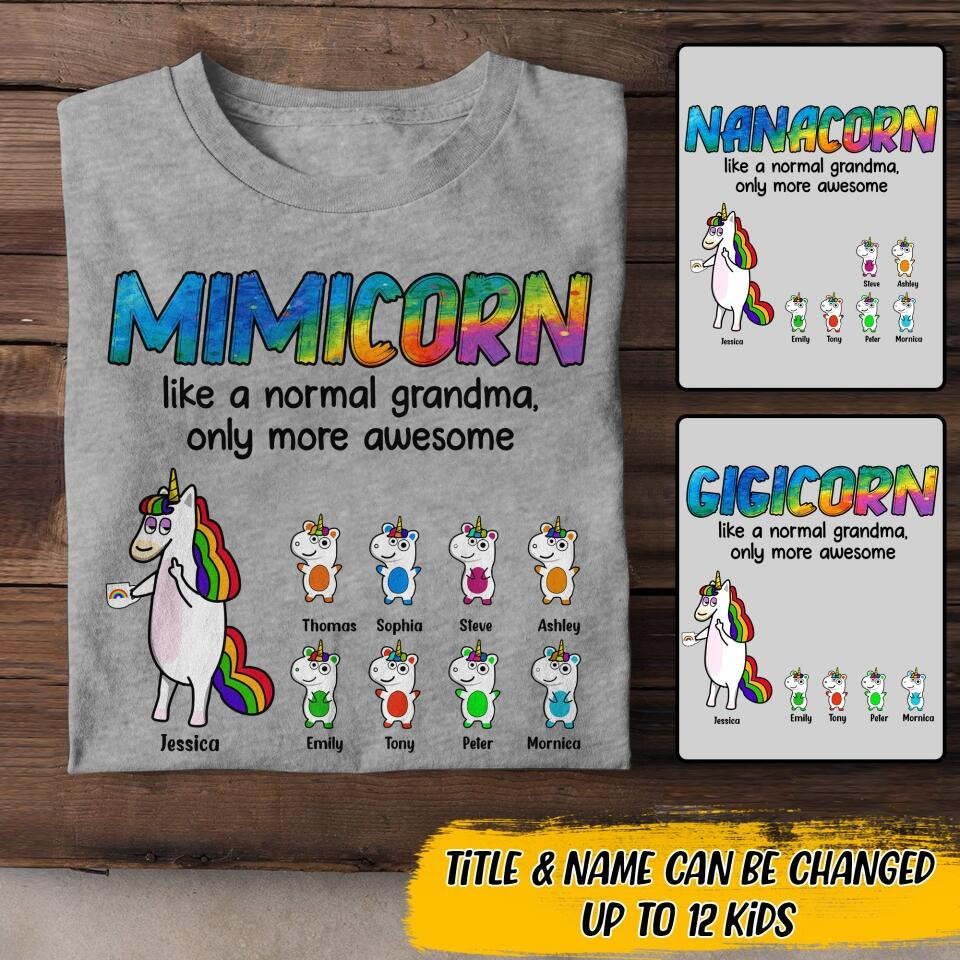 Personalized Mimicorn And Kid T-Shirt Mother's Day Shirt Good Gift Ideas For Girlfriend